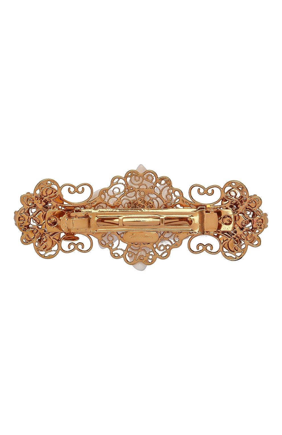 Детская заколка DOLCE & GABBANA золотого цвета по цене 17650 руб., арт. WHL6J1/W1111 | Фото 2 Детская заколка DOLCE & GABBANA золотого цвета, арт. WHL6J1/W1111 | Фото 2