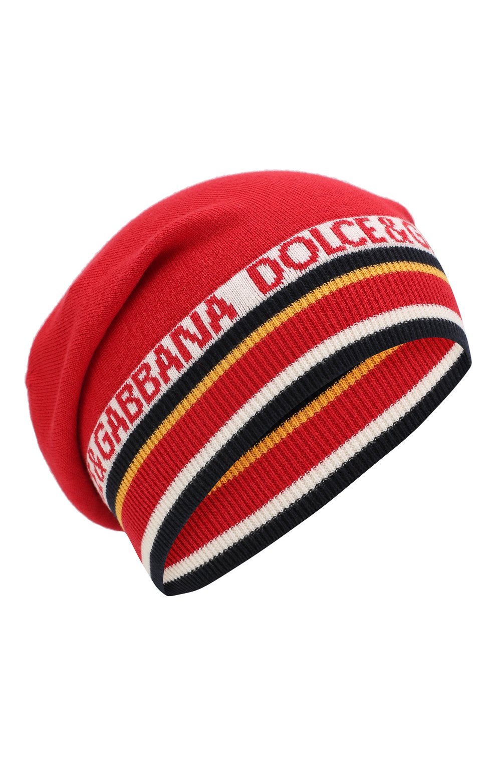 Детского шапка из хлопка и кашемира DOLCE & GABBANA красного цвета, арт. LBKH21/JAMC6 | Фото 1