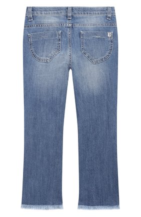 Детские джинсы ERMANNO SCERVINO голубого цвета по цене 9950 руб., арт. 45I JL08 JNS/4-8 | Фото 2 Детские джинсы ERMANNO SCERVINO голубого цвета, арт. 45I JL08 JNS/4-8 | Фото 2