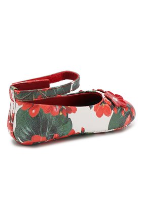 Детского кожаные пинетки DOLCE & GABBANA разноцветного цвета по цене 11200 руб., арт. DK0065/AU812/17-19 | Фото 3 Детского кожаные пинетки DOLCE & GABBANA разноцветного цвета, арт. DK0065/AU812/17-19 | Фото 3