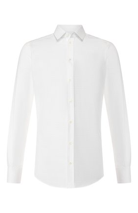 Мужская хлопковая сорочка DOLCE & GABBANA белого цвета по цене 48850 руб., арт. G5EJ0T/FJ5F0 | Фото 1 Мужская хлопковая сорочка DOLCE & GABBANA белого цвета, арт. G5EJ0T/FJ5F0 | Фото 1 (Рукава: Длинные; Статус проверки: Проверено, Проверена категория; Материал внешний: Хлопок; Длина (для топов): Стандартные; Воротник: Кент; Принт: Однотонные; Мужское Кросс-КТ: Сорочка-одежда; Случай: Вечерний)