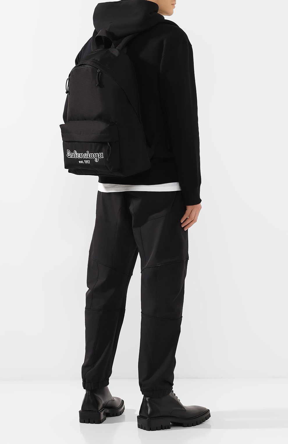 Мужской текстильный рюкзак est. 1917 explorer BALENCIAGA черного цвета по цене 55550 руб., арт. 503221/9TY7R | Фото 2 Мужской текстильный рюкзак est. 1917 explorer BALENCIAGA черного цвета, арт. 503221/9TY7R | Фото 2