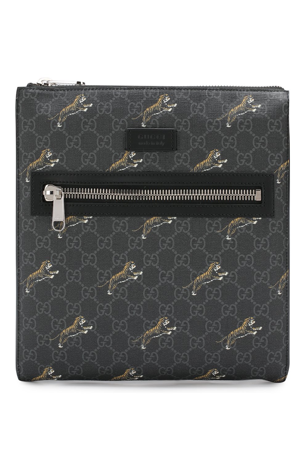 Мужская сумка-планшет gg supreme GUCCI черного цвета, арт. 474137/G0KAN | Фото 1