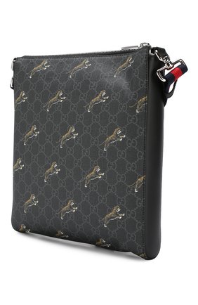 Мужская сумка-планшет gg supreme GUCCI черного цвета по цене 63600 руб., арт. 474137/G0KAN | Фото 3 Мужская сумка-планшет gg supreme GUCCI черного цвета, арт. 474137/G0KAN | Фото 3