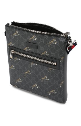 Мужская сумка-планшет gg supreme GUCCI черного цвета по цене 63600 руб., арт. 474137/G0KAN | Фото 4 Мужская сумка-планшет gg supreme GUCCI черного цвета, арт. 474137/G0KAN | Фото 4