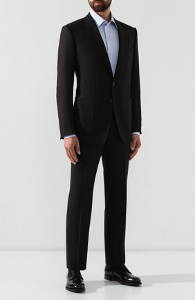 Мужская хлопковая сорочка TOM FORD голубого цвета по цене 34050 руб., арт. 6FT012/94S1JE | Фото 2 Мужская хлопковая сорочка TOM FORD голубого цвета, арт. 6FT012/94S1JE | Фото 2