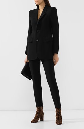 Женские замшевые ботильоны lou SAINT LAURENT коричневого цвета по цене 67800 руб., арт. 586501/1FL00 | Фото 2 Женские замшевые ботильоны lou SAINT LAURENT коричневого цвета, арт. 586501/1FL00 | Фото 2