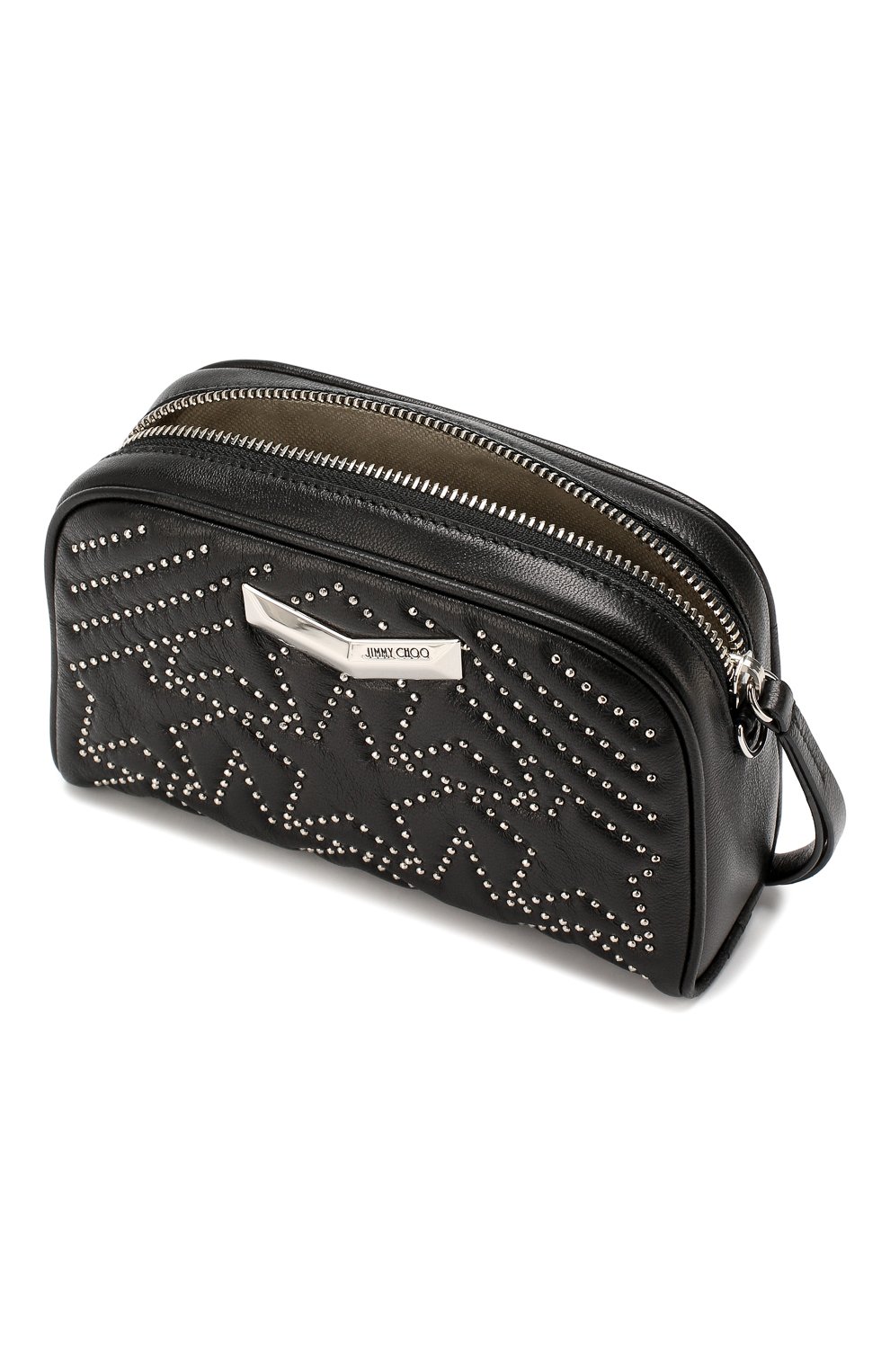 Женская поясная сумка helia JIMMY CHOO черного цвета по цене 73600 руб., арт. HELIA CAMERA BAG/EIU | Фото 4 Женская поясная сумка helia JIMMY CHOO черного цвета, арт. HELIA CAMERA BAG/EIU | Фото 4