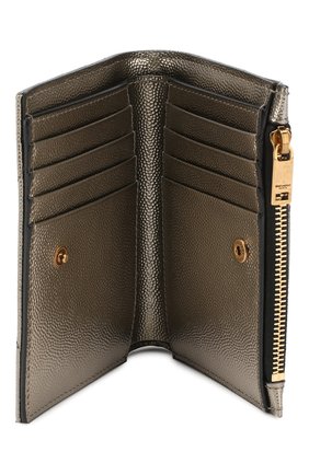 Женские кожаное портмоне monogram SAINT LAURENT серебряного цвета по цене 31800 руб., арт. 575974/03X07 | Фото 3 Женские кожаное портмоне monogram SAINT LAURENT серебряного цвета, арт. 575974/03X07 | Фото 3