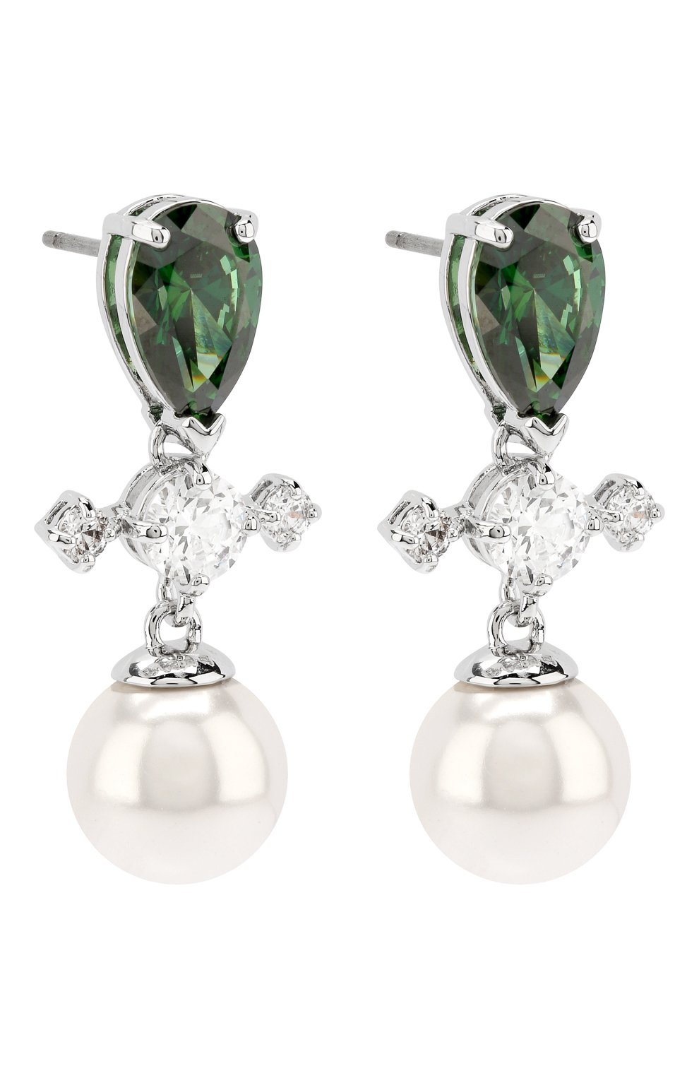 Женские серебряные серьги perfection drop Swarovski, арт. 5489440 купить в ЦУМ | Фото №3 Серьги Perfection Drop Swarovski серебряные | Фото №3