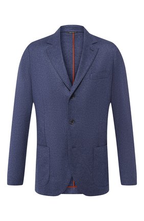 Мужской кашемировый пиджак LORO PIANA синего цвета по цене 351500 руб., арт. FAI2695 | Фото 1 Мужской кашемировый пиджак LORO PIANA синего цвета, арт. FAI2695 | Фото 1 (Материал внешний: Шерсть, Кашемир; Длина (для топов): Стандартные; Пиджаки М: Приталенный; Случай: Повседневный; Кросс-КТ: Трикотаж; 1-2-бортные: Однобортные; Стили: Кэжуэл; Рукава: Длинные; Статус проверки: Проверена категория)
