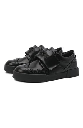 Детские кожаные дерби DOLCE & GABBANA черного цвета по цене 26200 руб., арт. DA0725/A1428/24-28 | Фото 1 Детские кожаные дерби DOLCE & GABBANA черного цвета, арт. DA0725/A1428/24-28 | Фото 1 (Материал внутренний: Натуральная кожа; Мальчики Кросс-КТ: дерби; Кросс-КТ: велькро; Статус проверки: Проверена категория; Материал внешний: Кожа)