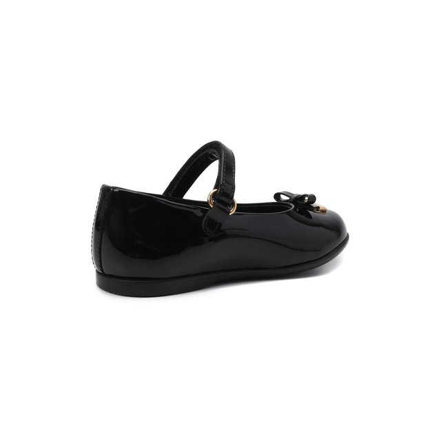 Туфли для девочки из лаковой кожи Dolce & Gabbana D20057/A1328/19-28 Фото 3