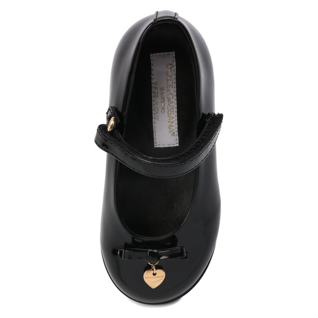 Туфли для девочки из лаковой кожи Dolce & Gabbana D20057/A1328/19-28 Фото 4