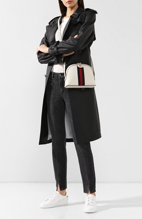 Женская сумка ophidia small GUCCI белого цвета по цене 111800 руб., арт. 499621/DJ2DG | Фото 2 Женская сумка ophidia small GUCCI белого цвета, арт. 499621/DJ2DG | Фото 2