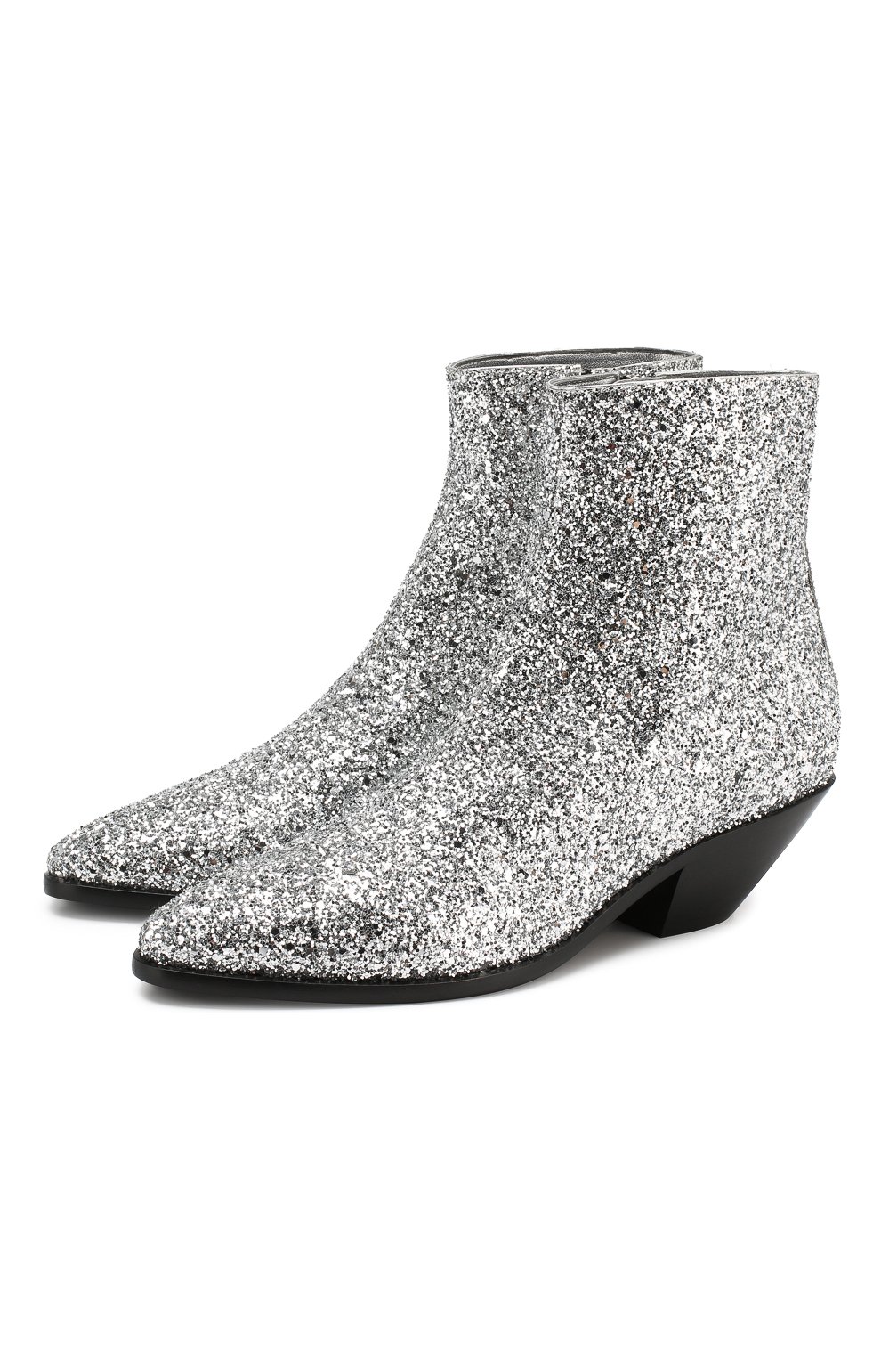 Женские серебряные ботинки west SAINT LAURENT — купить за 65800 руб. в ...