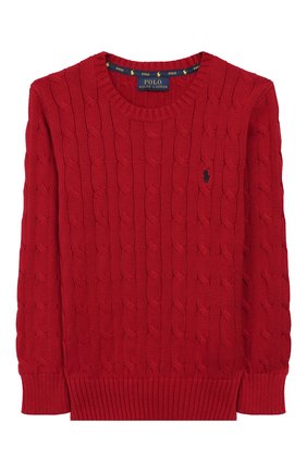 Детский хлопковый пуловер POLO RALPH LAUREN красного цвета по цене 6655 руб., арт. 321749876 | Фото 1 Детский хлопковый пуловер POLO RALPH LAUREN красного цвета, арт. 321749876 | Фото 1