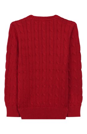 Детский хлопковый пуловер POLO RALPH LAUREN красного цвета по цене 6655 руб., арт. 321749876 | Фото 2 Детский хлопковый пуловер POLO RALPH LAUREN красного цвета, арт. 321749876 | Фото 2