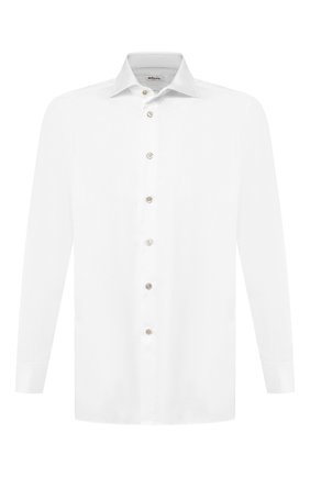 Мужская хлопковая сорочка KITON белого цвета по цене 59600 руб., арт. UCID/H003707 | Фото 1 Мужская хлопковая сорочка KITON белого цвета, арт. UCID/H003707 | Фото 1