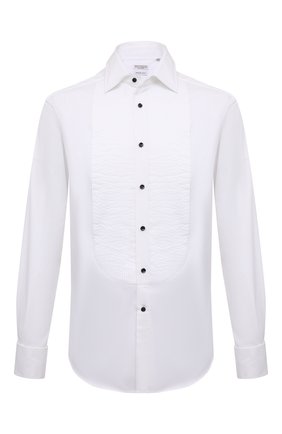 Мужская хлопковая сорочка BRUNELLO CUCINELLI белого цвета по цене 52700 руб., арт. ME624S1866 | Фото 1 Мужская хлопковая сорочка BRUNELLO CUCINELLI белого цвета, арт. ME624S1866 | Фото 1