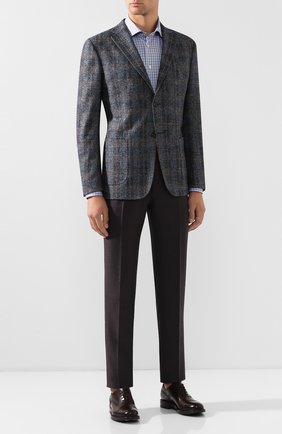 Мужская хлопковая сорочка KITON светло-коричневого цвета по цене 48650 руб., арт. UCIH0656209 | Фото 2 Мужская хлопковая сорочка KITON светло-коричневого цвета, арт. UCIH0656209 | Фото 2