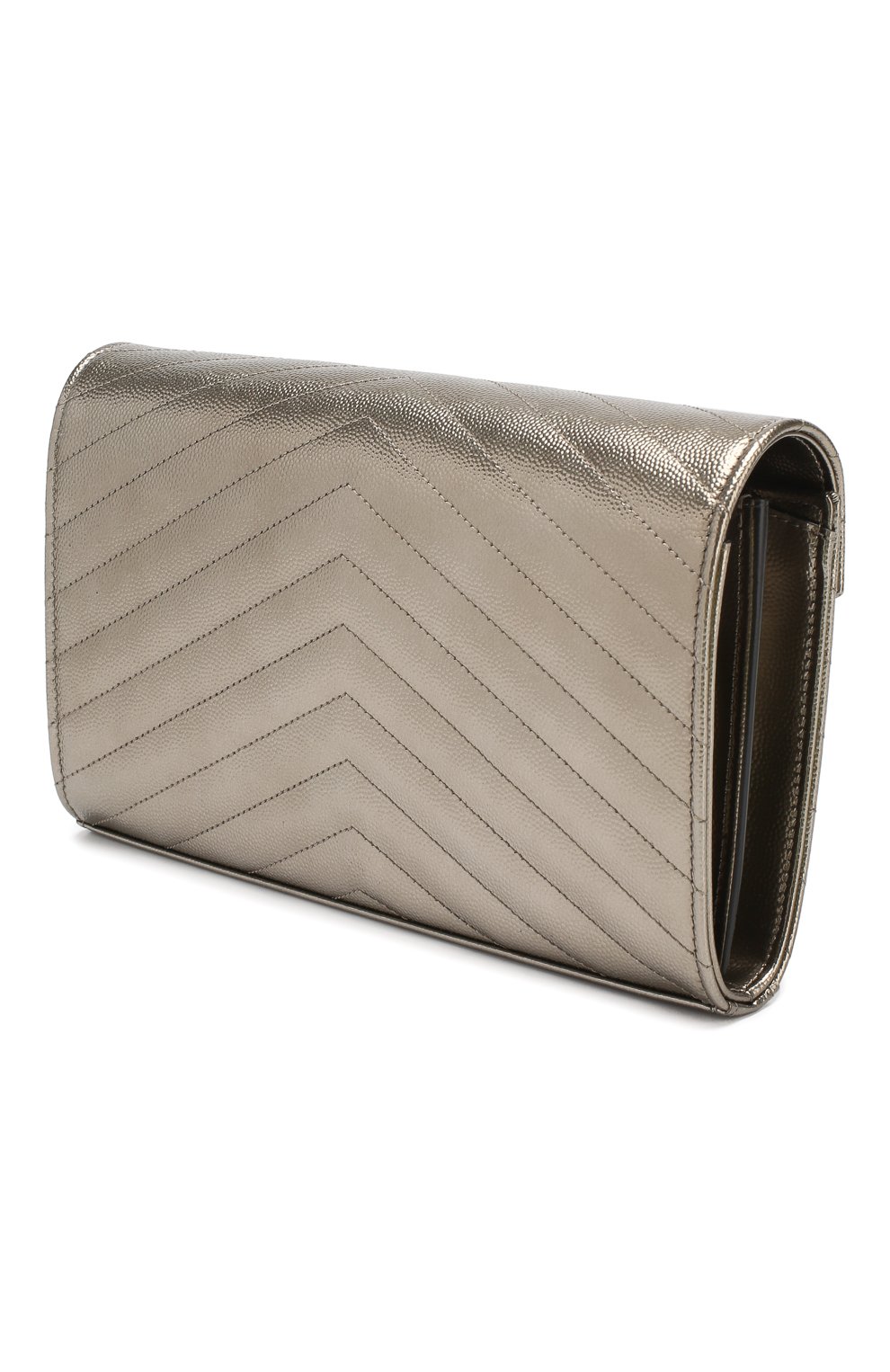Женская сумка monogram classic SAINT LAURENT серебряного цвета по цене 99500 руб., арт. 377828/03X27 | Фото 3 Женская сумка monogram classic SAINT LAURENT серебряного цвета, арт. 377828/03X27 | Фото 3