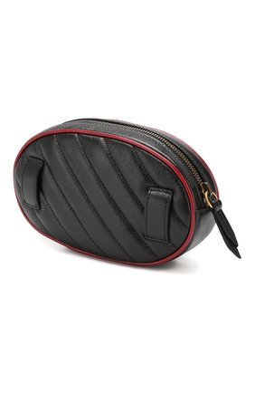 Женская поясная сумка gg marmont GUCCI черного цвета по цене 78800 руб., арт. 476434/00LFX | Фото 3 Женская поясная сумка gg marmont GUCCI черного цвета, арт. 476434/00LFX | Фото 3