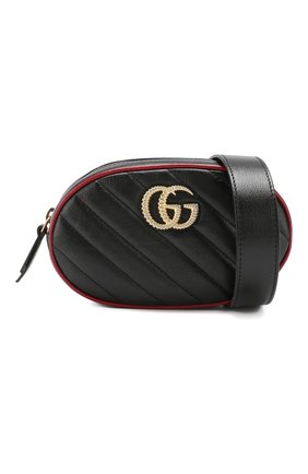 Женская поясная сумка gg marmont GUCCI черного цвета по цене 78800 руб., арт. 476434/00LFX | Фото 5 Женская поясная сумка gg marmont GUCCI черного цвета, арт. 476434/00LFX | Фото 5