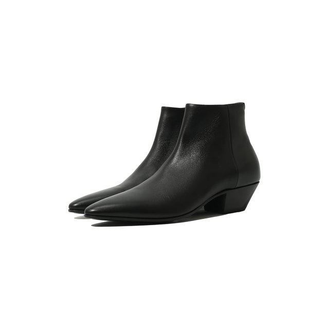 Кожаные ботинки Jonas Saint Laurent черного цвета
