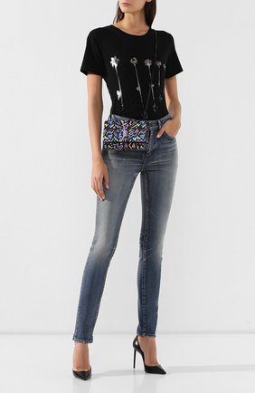 Женская сумка monogram kate small SAINT LAURENT черная цвета, арт. 469390/09JTU купить в ЦУМ | Фото №2 Сумка Monogram Kate small Saint Laurent черная цвета | Фото №2