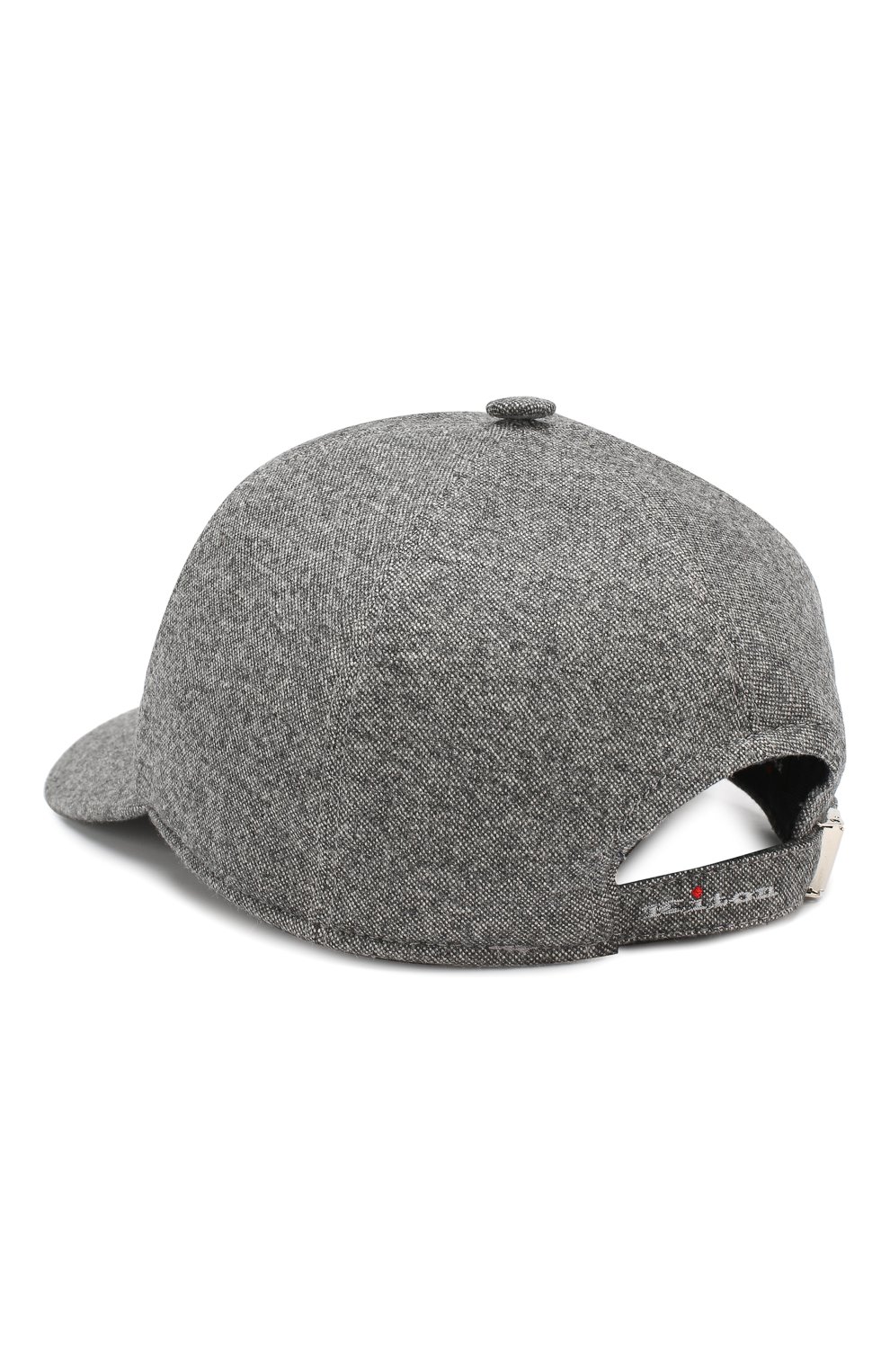 Мужской шерстяная бейсболка KITON серого цвета по цене 25350 руб., арт. UCAPP03/1S48 | Фото 2 Мужской шерстяная бейсболка KITON серого цвета, арт. UCAPP03/1S48 | Фото 2