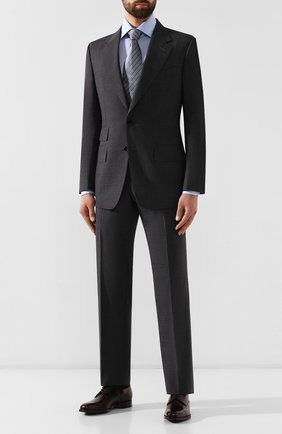 Мужская хлопковая сорочка TOM FORD голубого цвета по цене 39950 руб., арт. 6FT788/94S1IG | Фото 2 Мужская хлопковая сорочка TOM FORD голубого цвета, арт. 6FT788/94S1IG | Фото 2