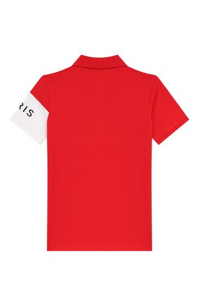 Детское хлопковое поло GIVENCHY красного цвета по цене 16150 руб., арт. H25129 | Фото 2 Детское хлопковое поло GIVENCHY красного цвета, арт. H25129 | Фото 2