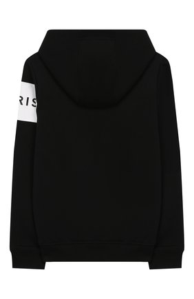 Детский хлопковый кардиган с капюшоном GIVENCHY черного цвета по цене 12500 руб., арт. H25120 | Фото 2 Детский хлопковый кардиган с капюшоном GIVENCHY черного цвета, арт. H25120 | Фото 2