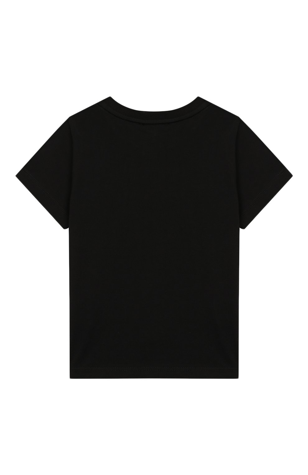 Детский хлопковая футболка GIVENCHY черного цвета, арт. H05091 | Фото 2 (Рукава: Короткие; Материал внешний: Хлопок; Кросс-КТ НВ: Футболка; Статус проверки: Проверена категория)