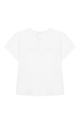 Детский хлопковая футболка GIVENCHY белого цвета по цене 14950 руб., арт. H05094 | Фото 2 Детский хлопковая футболка GIVENCHY белого цвета, арт. H05094 | Фото 2 (Статус проверки: Проверена категория, Проверено; Материал внешний: Хлопок; Рукава: Короткие; Кросс-КТ НВ: Футболка; Ростовка одежда: 18 мес | 86 см, 24 мес | 92 см, 36 мес | 98 см, 9 мес | 74 см)