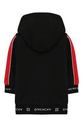 Детский хлопковый кардиган GIVENCHY черного цвета по цене 23300 руб., арт. H05086 | Фото 2 Детский хлопковый кардиган GIVENCHY черного цвета, арт. H05086 | Фото 2