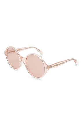 Женские солнцезащитные очки CELINE EYEWEAR розового цвета, арт. CL40051I 72S | Фото 1 (Тип очков: С/з; Оптика Гендер: оптика-женское; Очки форма: Круглые)