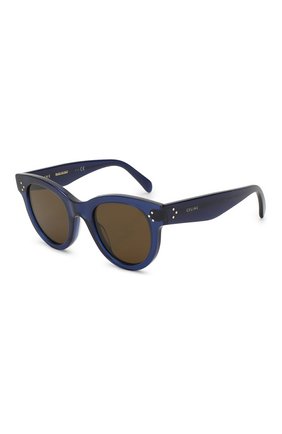 Женские солнцезащитные очки CELINE EYEWEAR синего цвета, арт. CL40003I 90E | Фото 1 (Тип очков: С/з; Статус проверки: Проверена категория)