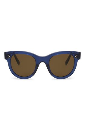 Женские солнцезащитные очки CELINE EYEWEAR синего цвета, арт. CL40003I 90E | Фото 3 (Тип очков: С/з; Статус проверки: Проверена категория)