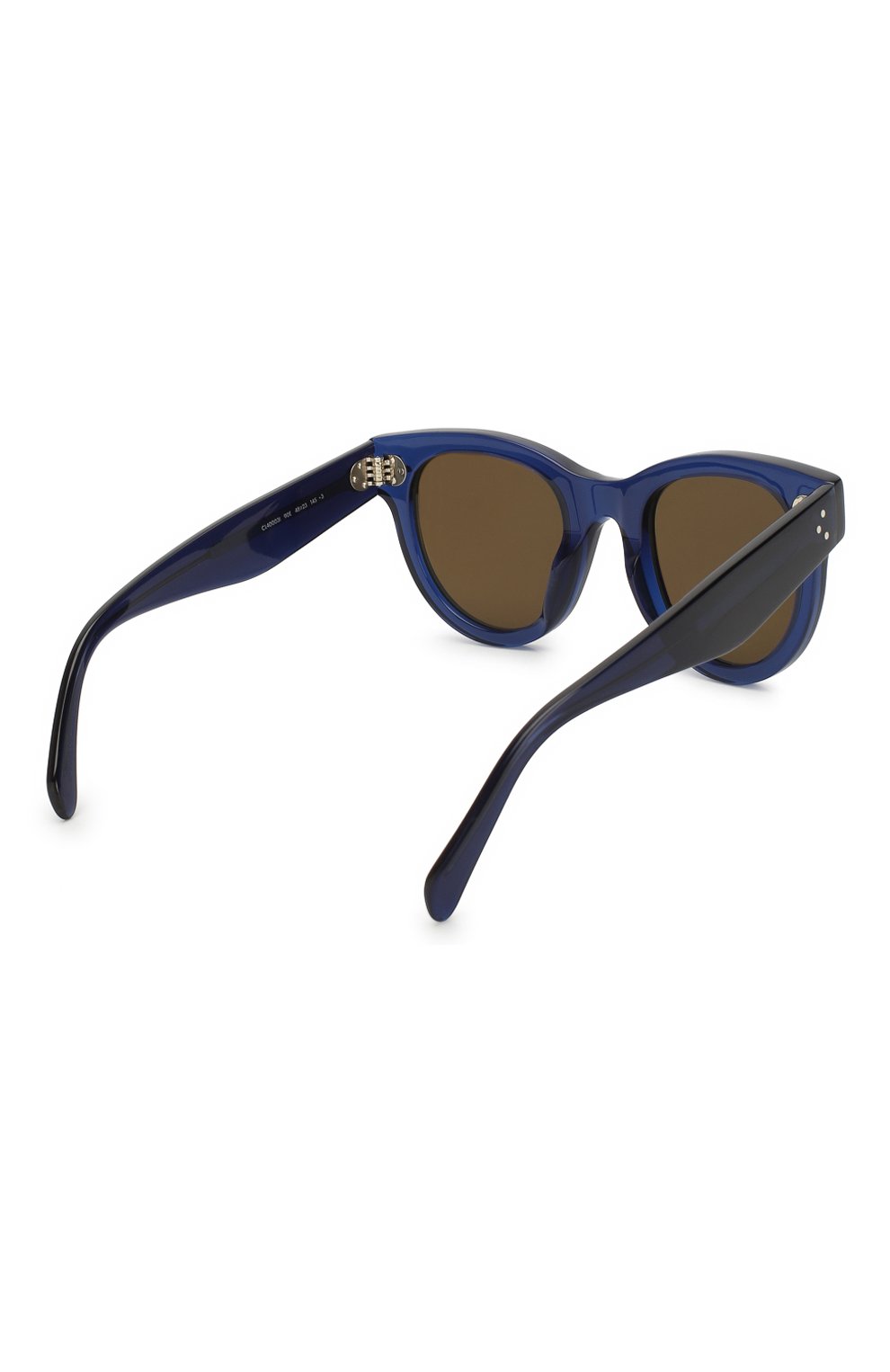Женские солнцезащитные очки CELINE EYEWEAR синего цвета по цене 16000 руб., арт. CL40003I 90E | Фото 4 Женские солнцезащитные очки CELINE EYEWEAR синего цвета, арт. CL40003I 90E | Фото 4 (Тип очков: С/з; Статус проверки: Проверена категория)