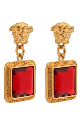 Женские серьги tribute VERSACE красного цвета по цене 22450 руб., арт. DG2H060/DJMX | Фото 3 Женские серьги tribute VERSACE красного цвета, арт. DG2H060/DJMX | Фото 3