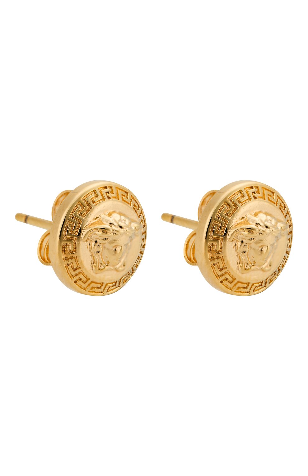 Женские серьги tribute VERSACE золотого цвета по цене 13400 руб., арт. DG2F638/DJMT | Фото 3 Женские серьги tribute VERSACE золотого цвета, арт. DG2F638/DJMT | Фото 3