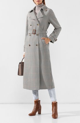 Женские кожаные ботильоны SANTONI коричневого цвета по цене 44200 руб., арт. WTT058158HI2CBGNC32 | Фото 2 Женские кожаные ботильоны SANTONI коричневого цвета, арт. WTT058158HI2CBGNC32 | Фото 2