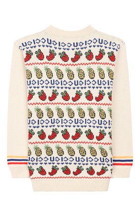 Мужского пуловер из шерсти и хлопка GUCCI белого цвета по цене 56300 руб., арт. 577547/XKAUD | Фото 2 Мужского пуловер из шерсти и хлопка GUCCI белого цвета, арт. 577547/XKAUD | Фото 2 (Статус проверки: Проверена категория; Девочки Кросс-КТ: Пуловер-одежда; Принт: С принтом; Ростовка одежда: 10 - 11 лет | 140 - 146см, 12 лет | 152 см, 5 лет | 110 см, 8 лет | 128 см, 4 года | 104 см, 6 лет | 116 см)