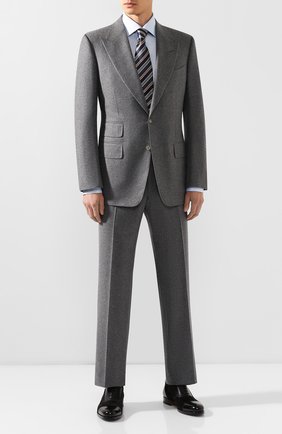 Мужская хлопковая сорочка ERMENEGILDO ZEGNA голубого цвета по цене 28500 руб., арт. 601211/9RS0BR | Фото 2 Мужская хлопковая сорочка ERMENEGILDO ZEGNA голубого цвета, арт. 601211/9RS0BR | Фото 2