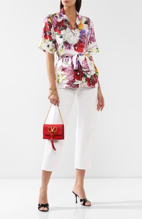 Женская сумка valentino garavani go logo VALENTINO красная цвета, арт. SW2P0249/WUU купить в ЦУМ | Фото №2 Сумка Valentino Garavani Go Logo Valentino красная цвета | Фото №2