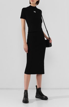 Женский топ ALEXANDERWANG.T черного цвета по цене 25800 руб., арт. 4KC2191008 | Фото 2 Женский топ ALEXANDERWANG.T черного цвета, арт. 4KC2191008 | Фото 2