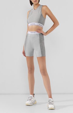 Женская хлопковый топ ALEXANDERWANG.T светло-серого цвета по цене 18350 руб., арт. 4CC2198001 | Фото 2 Женская хлопковый топ ALEXANDERWANG.T светло-серого цвета, арт. 4CC2198001 | Фото 2