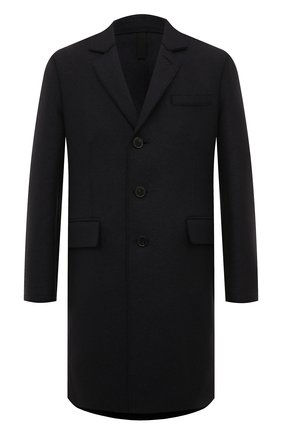 Мужской шерстяное пальто HARRIS WHARF LONDON темно-синего цвета, арт. C9113MLK | Фото 1 (Статус проверки: Проверено, Проверена категория; Рукава: Длинные; Материал внешний: Шерсть; Мужское Кросс-КТ: Верхняя одежда, пальто-верхняя одежда; Стили: Классический; Длина (верхняя одежда): До середины бедра)